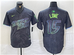 Tampa Bay Rays #15 Josh Lowe Charcoal 2024 City Connect Limited Jersey