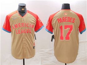 American League #17 Isaac Paredes Cream 2024 MLB All-Star Game Limited Jersey