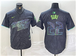Tampa Bay Rays #22 Jose Siri Charcoal 2024 City Connect Limited Jersey