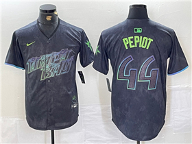 Tampa Bay Rays #44 Ryan Pepiot Charcoal 2024 City Connect Limited Jersey