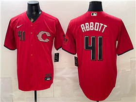 Cincinnati Reds #41 Andrew Abbott Red 2026 City Connect Jersey