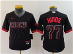 Cincinnati Reds #77 Rece Hinds Youth Black 2023 City Connect Jersey