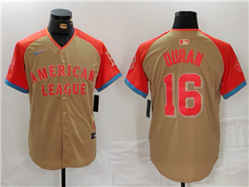 American League #16 Jarren Duran Cream 2024 MLB All-Star Game Limited Jersey