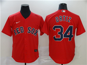 Boston Red Sox #34 David Ortiz Red Cool Base Jersey