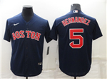 Boston Red Sox #5 Enrique Hernandez Navy Cool Base Jersey