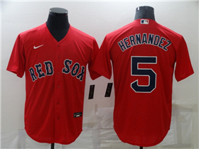 Boston Red Sox #5 Enrique Hernandez Red Cool Base Jersey