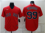 Boston Red Sox #99 Alex Verdugo Red Cool Base Jersey