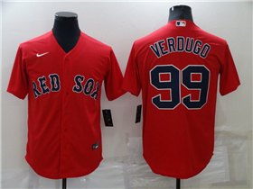 Boston Red Sox #99 Alex Verdugo Red Cool Base Jersey