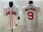 Boston Red Sox #9 Ted Williams White Limited Jersey