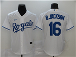 Kansas City Royals #16 Bo Jackson White Cool Base Jersey