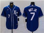 Kansas City Royals #7 Bobby Witt Jr. Blue Limited Jersey