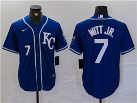 Kansas City Royals #7 Bobby Witt Jr. Blue Limited Jersey