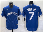 Kansas City Royals #7 Bobby Witt Jr. Royal Blue Limited Jersey