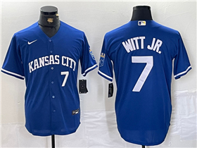 Kansas City Royals #7 Bobby Witt Jr. Royal Blue Limited Jersey