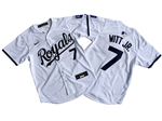 Kansas City Royals #7 Bobby Witt Jr. Youth White Limited Jersey