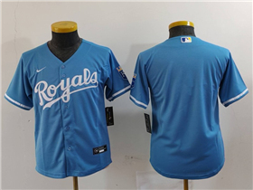 Kansas City Royals Youth Light Blue Limited Team Jersey