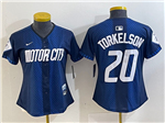 Detroit Tigers #20 Spencer Torkelson Women's Navy 2024 City Connect Limited Jersey