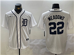 Detroit Tigers #22 Parker Meadows White Limited Jersey