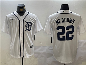 Detroit Tigers #22 Parker Meadows White Limited Jersey