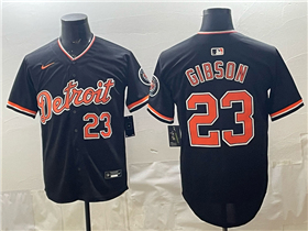 Detroit Tigers #23 Kirx Gibson Alternate Black Limited Jersey