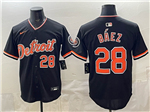 Detroit Tigers #28 Javier Baez Alternate Black Limited Jersey