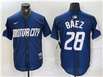 Detroit Tigers #28 Javier Baez Navy 2024 City Connect Limited Jersey