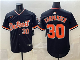 Detroit Tigers #30 Kerry Carpenter Alternate Black Limited Jersey