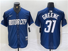 Detroit Tigers #31 Riley Greene Navy 2024 City Connect Limited Jersey