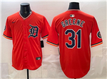 Detroit Tigers #31 Riley Greene Orange Limited Jersey