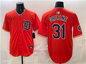 Detroit Tigers #31 Riley Greene Orange Limited Jersey
