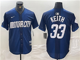 Detroit Tigers #33 Colt Keith Navy 2024 City Connect Limited Jersey
