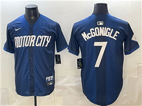 Detroit Tigers #7 Kevin McGonigle Navy 2024 City Connect Limited Jersey