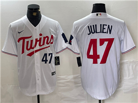Minnesota Twins #47 Edouard Julien White Limited Jersey