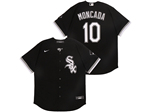 Chicago White Sox #10 Yoan Moncada Black Cool Base Jersey