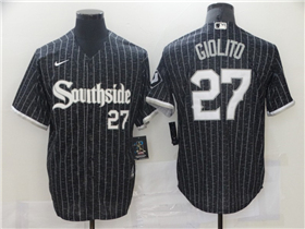 Chicago White Sox #27 Lucas Giolito Black 2021 City Connect Cool Base Jersey 