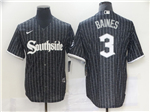 Chicago White Sox #3 Harold Baines Black 2021 City Connect Cool Base Jersey 