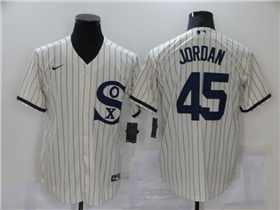 Chicago White Sox #45 Michael Jordan White with name 2021 Field of Dreams Cool Base Jersey 