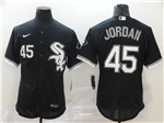 Chicago White Sox #45 Michael Jordan Black Flex Base Jersey
