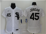 Chicago White Sox #45 Michael Jordan White Flex Base Jersey