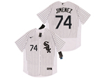 Chicago White Sox #74 Eloy Jiménez White Flex Base Jersey