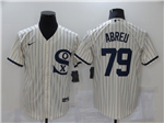 Chicago White Sox #79 Jose Abreu White with name 2021 Field of Dreams Cool Base Jersey 