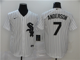 Chicago White Sox #7 Tim Anderson White Cool Base Jersey