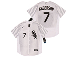 Chicago White Sox #7 Tim Anderson White Flex Base Jersey