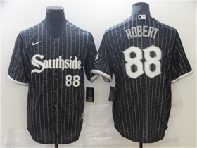 Chicago White Sox #88 Luis Robert Black 2021 City Connect Cool Base Jersey 