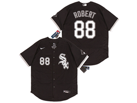 Chicago White Sox #88 Luis Robert Black Flex Base Jersey