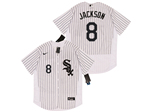 Chicago White Sox #8 Bo Jackson White Flex Base Jersey