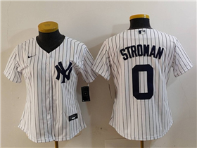 New York Yankees #0 Marcus Stroman Women's White Jersey