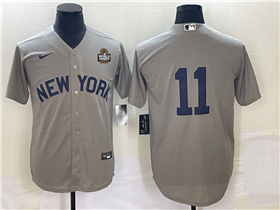 New York Yankees #11 Anthony Volpe Gray Away 2024 World Series Limited Jersey