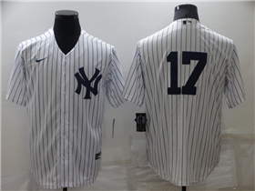 New York Yankees #17 Aaron Boone White Without Name Cool Base Jersey