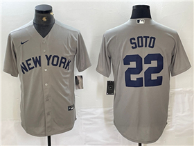 New York Yankees #22 Juan Soto Gray Away Limited Jersey